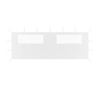 vidaXL Paroi latérale de belvédère avec fenêtres 6x2 m Blanc