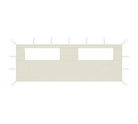 Vidaxl Paroi Latérale De Belvédère Avec Fenêtres 6x2 M Crème