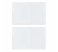 Vidaxl Parois De Tente De Réception 2 Pcs Et Fermeture Éclair Pe Blanc Blanc