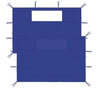 Prieelzijwanden met ramen 2 st blauw3070418