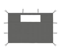 vidaXL Parois latérales du pavillon avec fenêtres 2 pcs. Anthracite