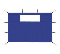 vidaXL Parois latérales du pavillon avec fenêtres 2 pcs. Bleu