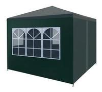 Tente de réception - vidaXL - 3 x 3 m - Vert - Polyéthylène - Acier