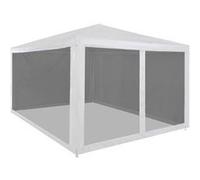 Vidaxl Tente De Réception Avec 4 Parois En Maille 4 X 3 M