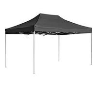 Partytent professioneel inklapbaar 4,5x3 m aluminium antraciet45493