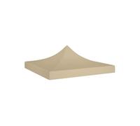 Vidaxl Toit De Tente De Réception 2x2 M Beige 270 G/M² Beige