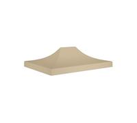 vidaXL Toit de tente escamotable – Toile de chapiteau 4,5x3 m Beige 270 g/m²