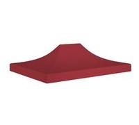 vidaXL Toit de tente de réception 4,5x3 m Bordeaux 270 g/m²