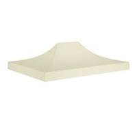 Toit de Tente de Réception 3x3 m Beige 270 g/m² Remplacement Pavillon vidaXL