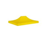 vidaXL Toit de Tente de Réception Toile de Toit de Chapiteau Remplacement de Toit de Tente Escamotable Pavillon de Jardin 4,5x3 m Jaune 270 g/m²