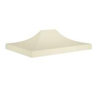 vidaXL Toit de tente de réception 410×280 cm Oxford 600D Crème – Résistant aux UV et intempéries
