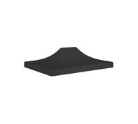 Toit de Tente de Réception 4x3 m Noir 270 g/m² Remplacement Pavillon vidaXL