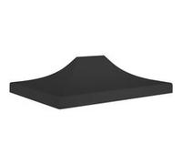 vidaXL Partytentdak 270 g/mÂ² 4x3 m zwart315360 Noir G