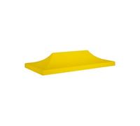 Vidaxl Toit De Tente De Réception 6x3 M Jaune 270 G/M² Jaune