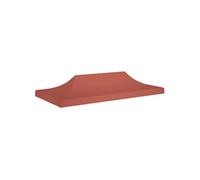 Vidaxl Toit De Tente De Réception 6x3 M Terre Cuite 270 G/M²