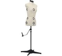 vidaXL Paspop verstelbaar vrouw maat 33-40 S crÃmekleurig288484 Crème G