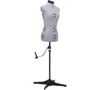 Vidaxl Mannequin De Robe Ajustable Pour Femme Gris S Taille 33-40 Gris
