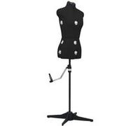 Vidaxl Mannequin De Robe Ajustable Pour Femme Noir S Taille 33-40