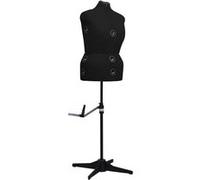 vidaXL Mannequin de robe ajustable pour femme - Noir - Taille S (33-40 L)