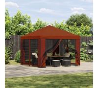 Vidaxl Pavillon 3 X 3 M Terre Cuite Polyester Et Acier 190