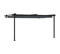 vidaXL Pavillon Anthracite 400 x 300 x 200 cm Polyester, Jardin et terrasse, Gazebo Moderne, Ombre extérieure, auvent rétractable, abri Ajustable pour Vos rassemblements