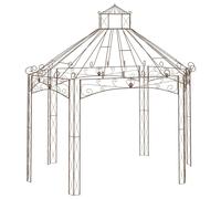 Vidaxl Pavillon De Jardin Marron Antique 400x258x378 Cm Fer