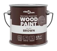 vidaXL Peinture Extérieure en Bois - Résistante aux Intempéries, Finition pour le Jardin, Idéale pour les Surfaces de Patio et les Clôtures