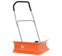 vidaXL Pelle à neige double angle avec poignée extensible orange acier