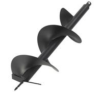 vidaXL Perceuse de Tarière Perceuse de Sol Jardinage Mèche de Forage Vrille Mise en Place de Poteaux de Clôture Plantation d’Arbres Construction de Routes Acier 250 mm