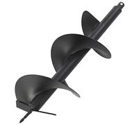 vidaXL Perceuse de Tarière Perceuse de Sol Jardinage Mèche de Forage Vrille Mise en Place de Poteaux de Clôture Plantation d’Arbres Construction de Routes Acier 250 mm