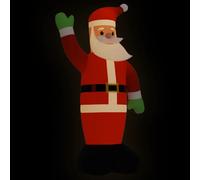 vidaXL Père Noël Gonflable avec LED Décoration de Noël Ornement de Vacances Décoration de Fête Ornement de Jardin Maison Extérieur 370 cm G