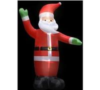 Père Noël Gonflable avec LED Décoration de Noël IP44 3 m Extérieur vidaXL