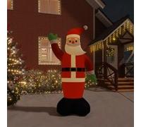 vidaXL Père Noël Gonflable avec LED Décoration de Noël Ornement de Vacances Décoration de Fête Ornement de Jardin Maison Extérieur 370 cm G