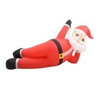 vidaXL Père Noël gonflable LED IP44 Rouge 360 cm XXL Rouge G