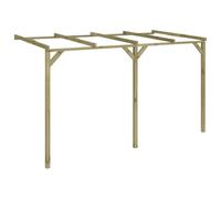 vidaXL Pergola à Appentis Jardin Support Plantes Grimpantes Rosiers Voute Bois