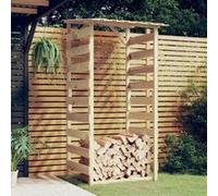 vidaXL Pergola avec toit 100x90x200 cm Bois de pin imprégné 318380 Beige G
