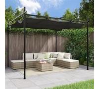 vidaXL Pergola avec toit rétractable anthracite 295x292x230 cm 360116 Gris G