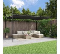 Pergola avec toit rétractable anthracite 395x292x230 cm 360119