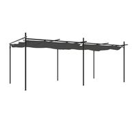 Vidaxl Pergola Avec Toit Rétractable Anthracite 589x292x230 Cm