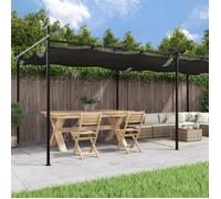 vidaXL Pergola avec toit rétractable anthracite 589x292x230 cm 360122