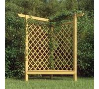 Vidaxl Pergola D'angle Avec Banc 166x81x174 Cm Bois De Pin Imprã©Gnã©