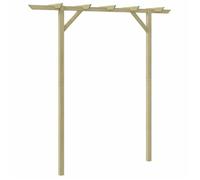 vidaXL Pergola de jardin - Bois - 200 x 40 x 205 cm