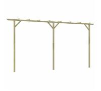 vidaXL Pergola de jardin 400 x 40 x 205 cm Bois pour plante grimpante