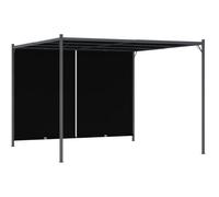 vidaXL Pergola de jardin avec toit rétractable 3x3 m Anthracite
