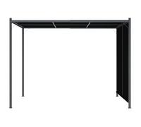 VIDAXL Pergola de jardin avec toit rétractable 3x3 m Anthracite - (300x300x225 cm) BONNE2300