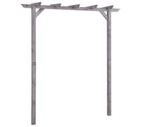 Vidaxl Pergola De Jardin Gris 200x40x205 Cm Bois De Pin Imprégné Gris