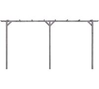 vidaXL Pergola de jardin Gris 400x40x205 cm Bois de pin imprégné