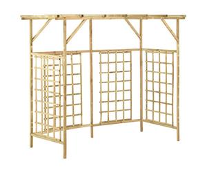 vidaXL Pergola de Jardin pour Poubelles Triples Support pour Roses Plantes Grimpantes Patio Terrasse Extérieur Bois de Pin Imprégné