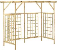 vidaXL Pergola pour 3 poubelles Bois de pin imprégné