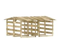 Vidaxl Pergolas Avec Toits 4 Pcs 100x90x100 Cm Bois De Pin Imprégné
